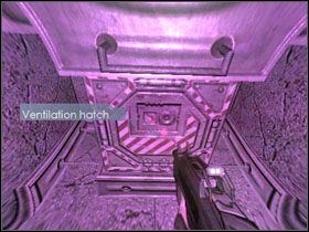 Wkrótce dojdziesz do skrzyni z leżącym na niej narzędziem (Vent tool ) - 29 - Abandoned Equipment Center (1) | Solucja - Kroniki Riddicka: Ucieczka z Butcher Bay - poradnik do gry