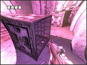 Wnet dojdziesz do pomieszczenia ze sporą liczbą sprzętu - 29 - Abandoned Equipment Center (3) | Solucja - Kroniki Riddicka: Ucieczka z Butcher Bay - poradnik do gry