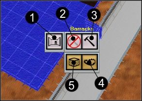 Ikona 1 sprawia, że będziesz mógł ponownie zaplanować pomieszczenie (a to, które dotychczas narysowałeś nie zniknie), natomiast 2 anuluje pomieszczenie - Evil Genius: Sterowanie - wyspa - Evil Genius - poradnik do gry