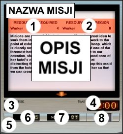 Objaśnień nazwy i opisu misji nie trzeba chyba tłumaczyć - Evil Genius: Sterowanie - świat - Evil Genius - poradnik do gry