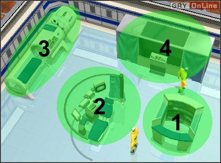 [1] Pharmacy Booth (Kabina szpitalna) - koszt: 5000 $, energia: 0, gorąco: 0 - Evil Genius: Szpital (Infirmary) - koszt, porady - Evil Genius - poradnik do gry