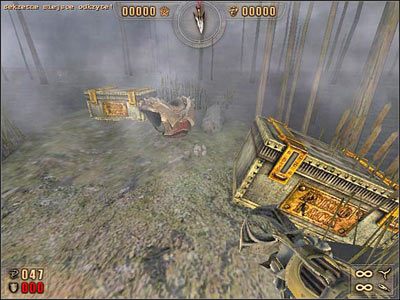 Wyposażeni w odnalezione dobra - wracamy do miejsca startu i idziemy już w kierunku zabudowań - Poradnik do gry - 6.1 Sierociniec cz.1 | Painkiller Battle Out of Hell - Painkiller: Battle Out of Hell - poradnik do gry