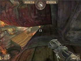 Zeskakujemy na dach budynku obok nas - 6.2 Smutne Miasteczko cz.3 | Painkiller Battle Out of Hell - Painkiller: Battle Out of Hell - poradnik do gry