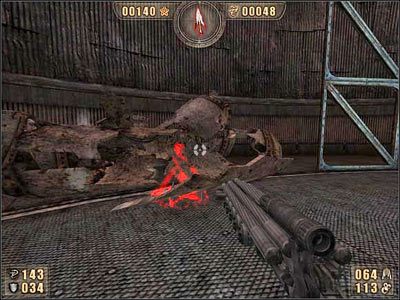 Pod nią znajduje się katapulta - 6.3 Laboratorium cz.4 | Painkiller Battle Out of Hell - Painkiller: Battle Out of Hell - poradnik do gry