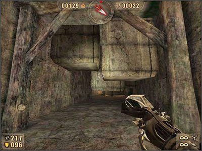 Tym razem sprawa jest znacznie prostsza - wystarczy uważna obserwacja i szukanie między ruchomymi elementami dekoracji spokojnych miejsc, w których jesteśmy bezpieczni - najlepiej patrzyć na sufit, by dokładnie wiedzieć, w jakim miejscu stanąć - 6.7 Koloseum cz.4 | Painkiller Battle Out of Hell - Painkiller: Battle Out of Hell - poradnik do gry