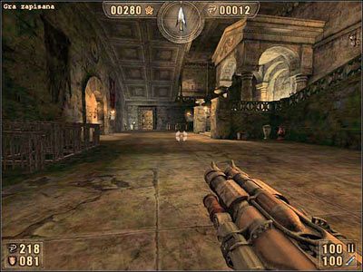 W jego centrum między schodami leży klucz - 6.7 Koloseum cz.9 | Painkiller Battle Out of Hell - Painkiller: Battle Out of Hell - poradnik do gry