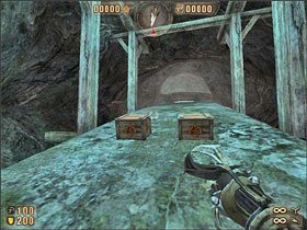 W końcu powinniśmy się znaleźć na wysokości pomostu, na którym zaczynaliśmy - 6.9 Jaskinia cz.1 | Painkiller Battle Out of Hell - Painkiller: Battle Out of Hell - poradnik do gry