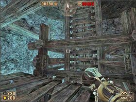 Kielich na górze można zdobyć wspinając się po ścianie - 6.9 Jaskinia cz.5 | Painkiller Battle Out of Hell - Painkiller: Battle Out of Hell - poradnik do gry