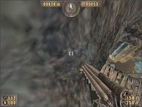 Pierwsza - podchodzimy do krawędzi tej części, na której wylądowaliśmy na początku platformy - 6.9 Jaskinia cz.4 | Painkiller Battle Out of Hell - Painkiller: Battle Out of Hell - poradnik do gry