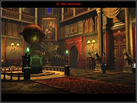 Rozejrzałem się dookoła, ale ponieważ na razie nie byłem w nastroju do zwiedzania, skręciłem na schody i poszedłem do swojego pokoju - 01 [Rozdział 1] Zamek Black Mirror - The Black Mirror - poradnik do gry