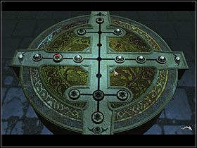 Białą z dołu z prawej na środek po lewo, przy czerwonej, czarną z góry ze środka na sam dół, po prawej, białą z dołu na samą górę - 28 [Rozdział 2] Plebania Warmhill - The Black Mirror - poradnik do gry