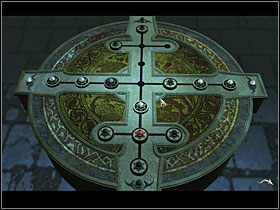 Biała z lewej do samej góry i czerwona z lewej też do góry, a następnie biała ze środka z prawej na lewo - 28 [Rozdział 2] Plebania Warmhill - The Black Mirror - poradnik do gry