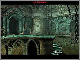 Chyba nikt od wieków już tu nie bywał...Podniosłem niewielkie pudełko leżące przy schodach i znalazłem w nim klucz Jamesa - 67 [Rozdział 4] Zamek Black Mirror - The Black Mirror - poradnik do gry