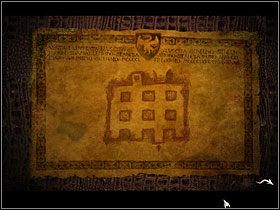 Skręciłem w prawo (prawo) i obok ogromnych drzwi z głową bestii doszedłem do stojaka ze świecą - 86 [Rozdział 6] Zamek Black Mirror - The Black Mirror - poradnik do gry