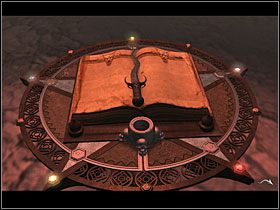 Użyłem go więc na sobie i swoją krwią napełniłem zbiorniczek tuż pod księgą - 88 [Rozdział 6] Zamek Black Mirror - The Black Mirror - poradnik do gry