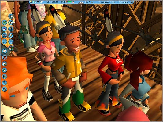 Wyraz twarzy wbrew pozorom bardzo dużo o samopoczuciu danego turysty może nam powiedzieć - Preferencje gości, ocena parku w RollerCoaster Tycoon 3 | Podstawowy - RollerCoaster Tycoon 3 - poradnik do gry