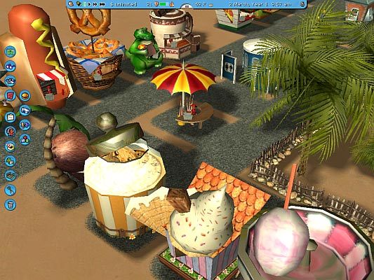 Co za dużo, to niezdrowo. Nie może stawiać koło siebie sklepików oferujących te same dobra. - Sklepy | Obiekty w RollerCoaster Tycoon 3 - RollerCoaster Tycoon 3 - poradnik do gry