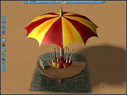 Umbrellas - Pozostałe obiekty | Obiekty w RollerCoaster Tycoon 3 - RollerCoaster Tycoon 3 - poradnik do gry