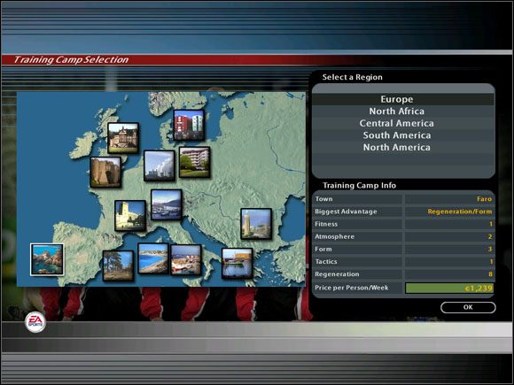 Przy okazji omawiania obozów szkoleniowych wspomnę o przerwach w środku sezonu - Jedziemy na obóz cz.3 | Obóz | Total Club Manager 2005 - Total Club Manager 2005 - poradnik do gry