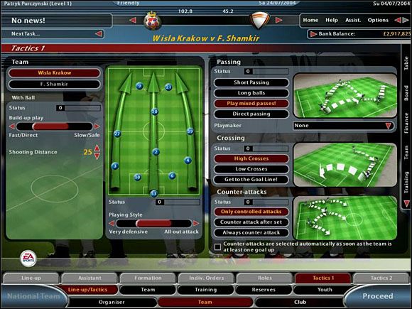 Taktyka gry bez piłki - Taktyka | Podstawy rozgrywki | Total Club Manager 2005 - Total Club Manager 2005 - poradnik do gry