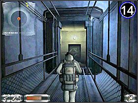 Stań w [13] i wychyl się w odpowiednim momencie, gdy strażnik nie będzie patrzył w twoją stronę - Misja 2-B cz.2 | Gorky 02 Aurora Watching - Gorky 02: Aurora Watching - poradnik do gry