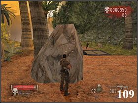 Eliminujemy strażników na obu wieżach (108) i gościa patrolującego plac przed bramą (za pomocą snajperki) - 10.GRAND NIXON ISLAND cz.1 | The Punisher - The Punisher - poradnik do gry