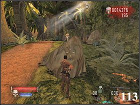 Dojdziemy do małej jednostki wojskowej, strzelamy w beczki z benzyną i wchodzimy do środka - 10.GRAND NIXON ISLAND cz.1 | The Punisher - The Punisher - poradnik do gry