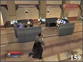 Przesłuchujemy faceta z czaszką i aktywujemy kod w pojemniku z amunicją (158) - 14.STARK TOWERS | The Punisher - The Punisher - poradnik do gry