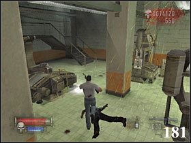 Idziemy na górę, wyrzynamy wszystkich w następnym pokoju, oprócz gościa z czaszką (dzięki niemu będziemy mogli przejść spokojnie przez następną kolację) (180) - 16.RYKERS ISLAND | The Punisher - The Punisher - poradnik do gry