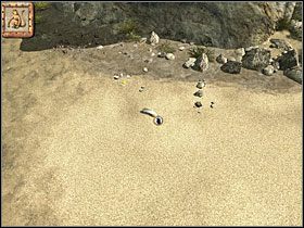 Teraz wręczyłam mu linę i wskazałam klif, gdzie wcześniej widziałam tajemniczą postać - 23 Plaża | Return to Mysterious Island: Powrót na Tajemniczą Wyspę - Return to Mysterious Island: Powrót na Tajemniczą Wyspę - poradnik do gry