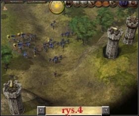 Teraz nie pozostaje nam nic innego jak stworzyć potężną armię i zaatakować nieprzyjacielski obóz na północnym-wschodzie (7) - Misja 9 w The Settlers Dziedzictwo Królów - The Settlers: Dziedzictwo Królów - poradnik do gry