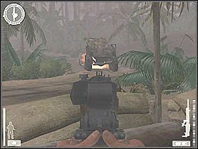 Przy następnym posterunku warto szybko się uporać z jego przejęciem, gdyż już po chwili macie doskonałą okazję na wykorzystanie karabinu tam się znajdującego - Atol Makin (3) | Kampania 2 | Medal of Honor Wojna na Pacyfiku - Medal of Honor: Wojna na Pacyfiku - poradnik do gry