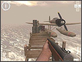 Różnica teraz jest taka, że ta osada leży bezpośrednio nad morzem - Atol Makin (4) | Kampania 2 | Medal of Honor Wojna na Pacyfiku - Medal of Honor: Wojna na Pacyfiku - poradnik do gry