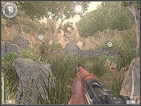 Teraz macie ciężkie zadanie, gdyż wśród drzew jest kilku snajperów, którzy tylko czekają, aby Was zabić - Guadalcanal (6) | Kampania 3 | Medal of Honor Wojna na Pacyfiku - Medal of Honor: Wojna na Pacyfiku - poradnik do gry