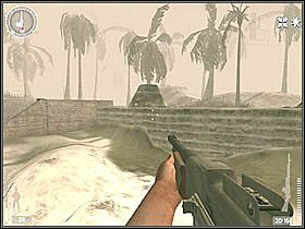 Parę metrów dalej za działem, które przed momentem zniszczyliście, jest bunkier a w nim apteczka oraz kolejny zapas amunicji - Tarawa (5) | Kampania 4 | Medal of Honor Wojna na Pacyfiku - Medal of Honor: Wojna na Pacyfiku - poradnik do gry