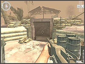 Po chwili macie kolejne działo do wysadzenia, po czym znów wchodzicie do krótkiego przejścia, w którym jednak spędzicie chwilę czasu a to za sprawą sporej liczby wrogów, jaka Was zaatakuje - Tarawa (7) | Kampania 4 | Medal of Honor Wojna na Pacyfiku - Medal of Honor: Wojna na Pacyfiku - poradnik do gry