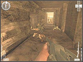 Gdy dojrzycie następny mini bunkier z karabinem, warto przejść pod nim, a potem zaatakować go z boku również ładunkiem - Tarawa (9) | Kampania 4 | Medal of Honor Wojna na Pacyfiku - Medal of Honor: Wojna na Pacyfiku - poradnik do gry