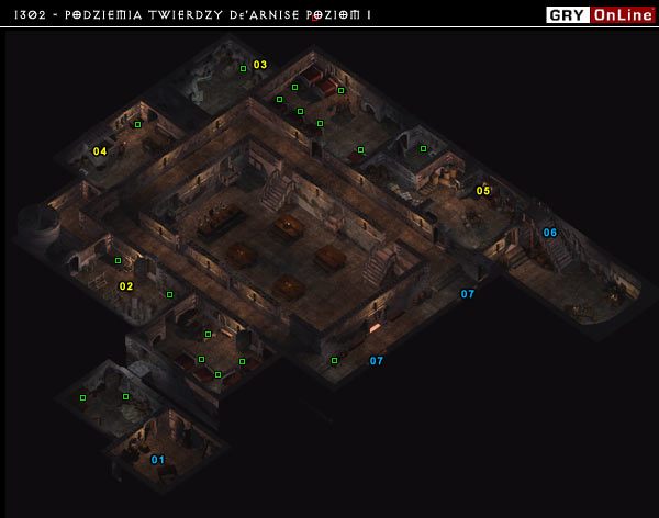 Trolle znajdujące się w podziemiach umrą gdy po zadaniu normalnych obrażeń dobijemy je za pomocą ognia lub kwasu czyli miecza +1 obrażeń od ognia, ognistych lub kwasowych czarów, magicznych ogniowych strzał - 1302 - Twierdza deArnise: Poziom 1 | Baldurs Gate II Cienie Amn - Baldurs Gate II: Cienie Amn - poradnik do gry