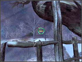 Strzel z procy w latające ptaki. Mężczyzna wybiegnie na pomost. Teraz możesz dostać się do chaty. - Karczma i jej okolice cz.2 | Dracula Zmartwychwstanie - Dracula: Zmartwychwstanie - poradnik do gry