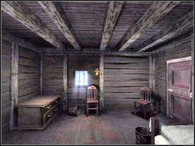 Skieruj się teraz schodami do góry i długim korytarzem do pokoju. Po lewej stronie zauważysz szafkę. - Karczma i jej okolice cz.3 | Dracula Zmartwychwstanie - Dracula: Zmartwychwstanie - poradnik do gry