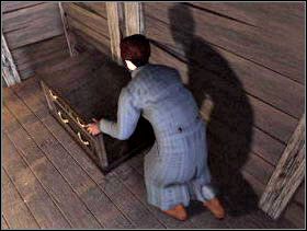 Przesuń szafkę. Wejdź na nią i spójrz do góry. - Karczma i jej okolice cz.3 | Dracula Zmartwychwstanie - Dracula: Zmartwychwstanie - poradnik do gry