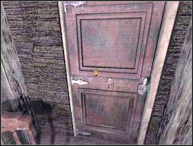 Wyjdzie z dotychczas zamkniętych drzwi. Poczekaj, aż kobieta opuści pokój i wyjdź przez te drzwi. - Karczma i jej okolice cz.4 | Dracula Zmartwychwstanie - Dracula: Zmartwychwstanie - poradnik do gry