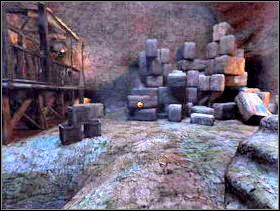 Z tego miejsca idź w prawo, a następnie w lewo za stertą kamieni. - Kopalnia cz.2 | Dracula Zmartwychwstanie - Dracula: Zmartwychwstanie - poradnik do gry