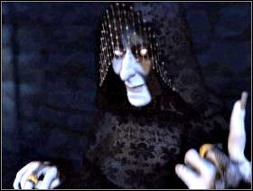 Poznasz Dorko. Zapytaj ją o Minę. Dorko poprosi Cię o przyniesienie jej amuletu, który zdejmie z niej klątwę, ale najpierw masz jej przynieść medalion smoczego bractwa, który jest kluczem otwierającym tajemne przejścia. Dorko wie, jak sprawić, żeby zadziałał. - Zamek cz.1 | Dracula Zmartwychwstanie - Dracula: Zmartwychwstanie - poradnik do gry