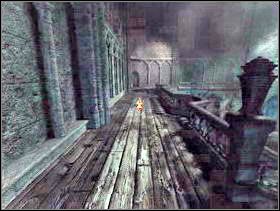 Idź do głównego holu i korzystając z nowo powstałego mostu, wejdź do pomieszczenia znajdującego się na końcu po prawej stronie. - Zamek cz.3 | Dracula Zmartwychwstanie - Dracula: Zmartwychwstanie - poradnik do gry