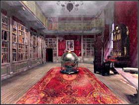 Znajdziesz się w gabinecie. Po lewej stronie stoi drabina. Podejdź do niej i obejrzyj. Spadnie list od Draculi. - Zamek cz.3 | Dracula Zmartwychwstanie - Dracula: Zmartwychwstanie - poradnik do gry