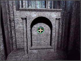 Umieść krzyż we wnęce. Wejdź przez nowo odsłonięte przejście - schodami do góry. Pojawi się Dorko. Dasz jej amulet. - Zamek cz.8 | Dracula Zmartwychwstanie - Dracula: Zmartwychwstanie - poradnik do gry