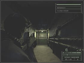 Wpadniesz tu na dwóch wartowników, których będziesz musiał zlikwidować - Maria Narcissa (5) | Panama Canal | Tom Clancys Splinter Cell Chaos Theory - Tom Clancys Splinter Cell: Chaos Theory - poradnik do gry