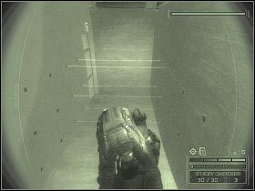 Eksplorację okolicy proponowałbym zacząć od wyeliminowania znajdujących się tu trzech osób - Offices of Displace International (4) | USA | Splinter Cell Chaos Theory - Tom Clancys Splinter Cell: Chaos Theory - poradnik do gry