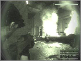 Zawróć i skieruj się w stronę najbliższej barykady - National Data Trunk [2] (4) | South Korea | Splinter Cell Chaos Theory - Tom Clancys Splinter Cell: Chaos Theory - poradnik do gry